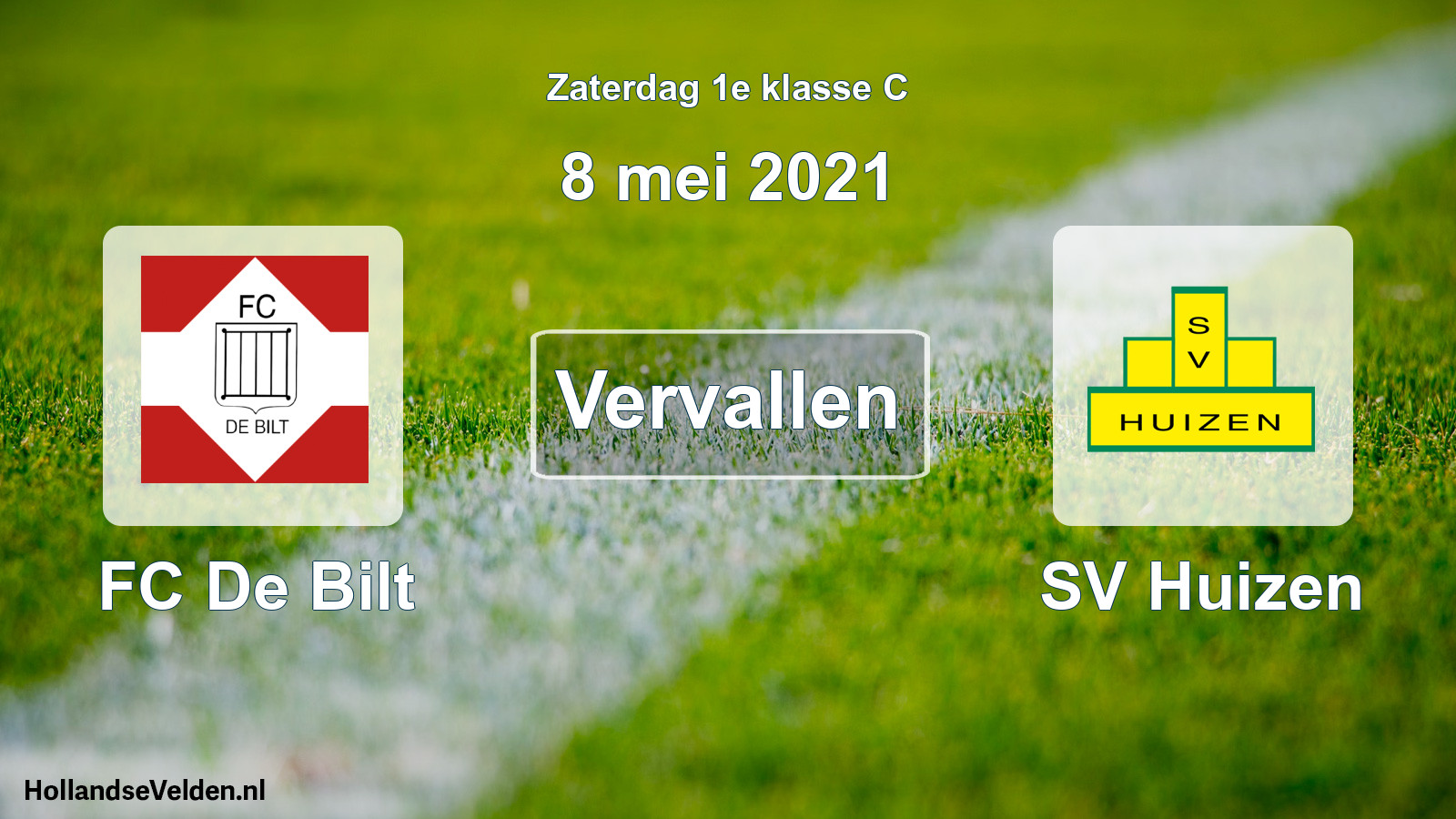 Scheduled Match: FC De Bilt - SV Huizen (8 May 2021)