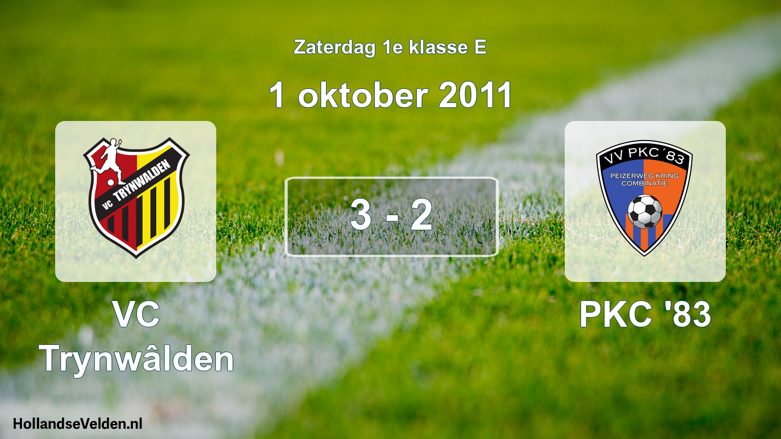 Total number of matches played: VC Trynwâlden - PKC '83 3 - 2 (1 October 2011)