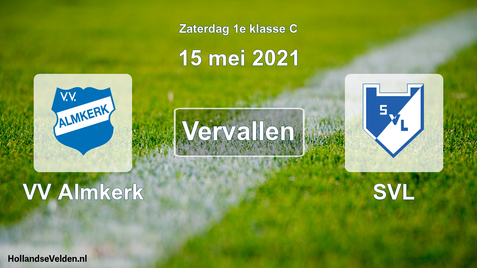Scheduled Match: VV Almkerk - SVL (15 May 2021)