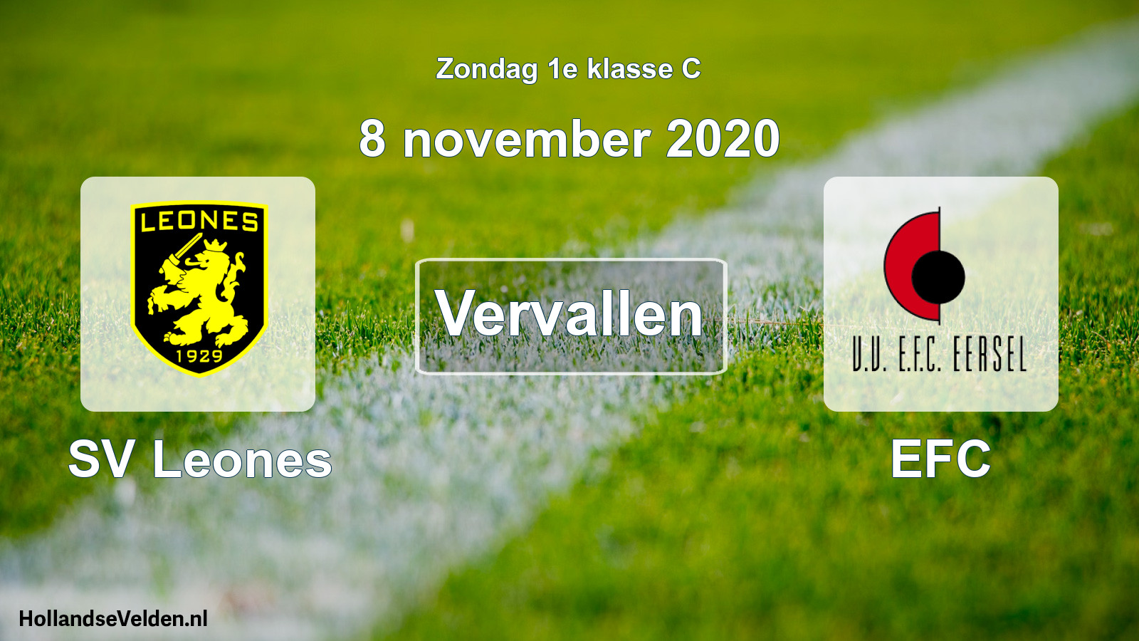 Scheduled Match: SV Leones - EFC (8 November 2020)