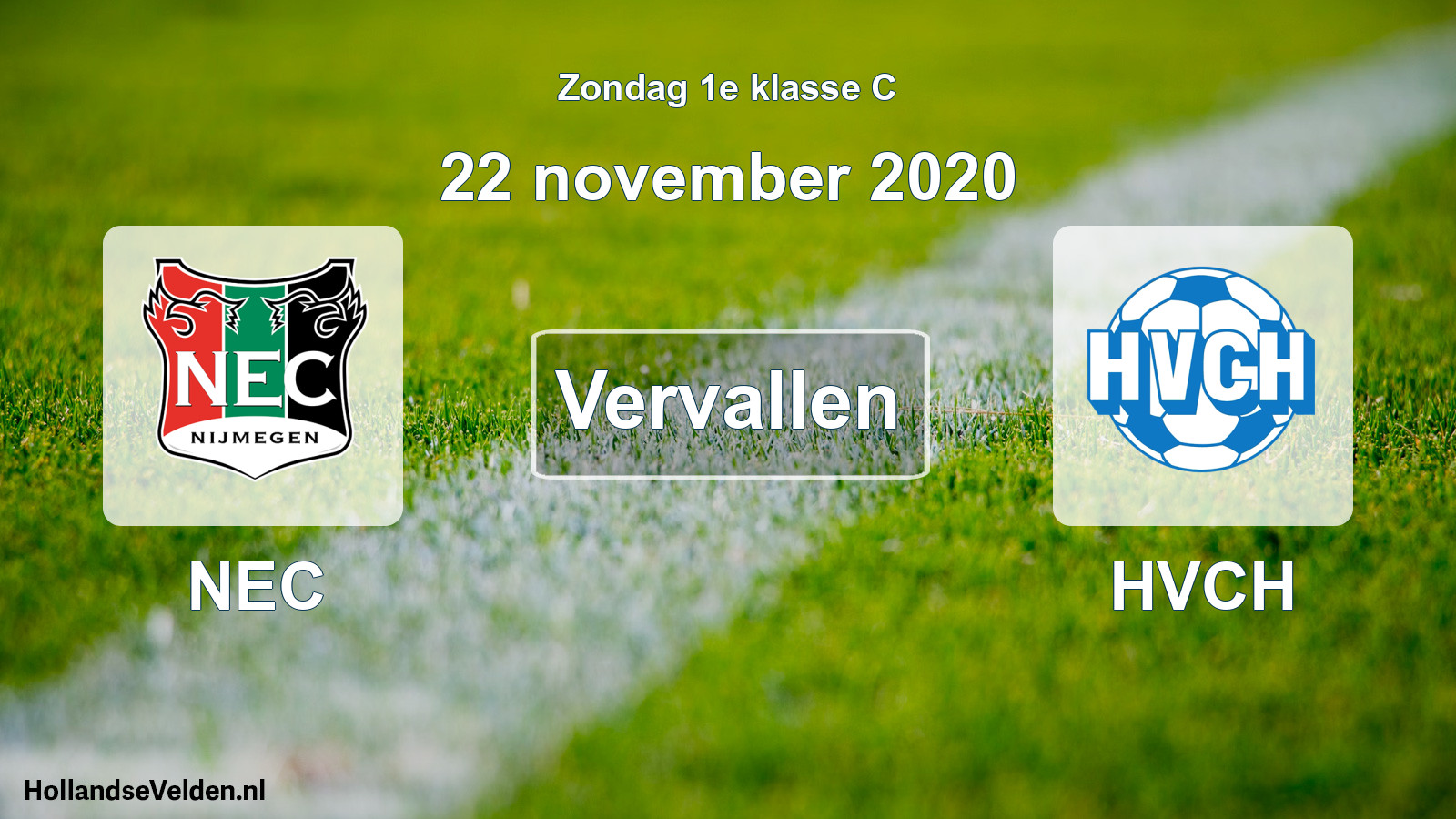 Scheduled Match: NEC - HVCH (22 November 2020)
