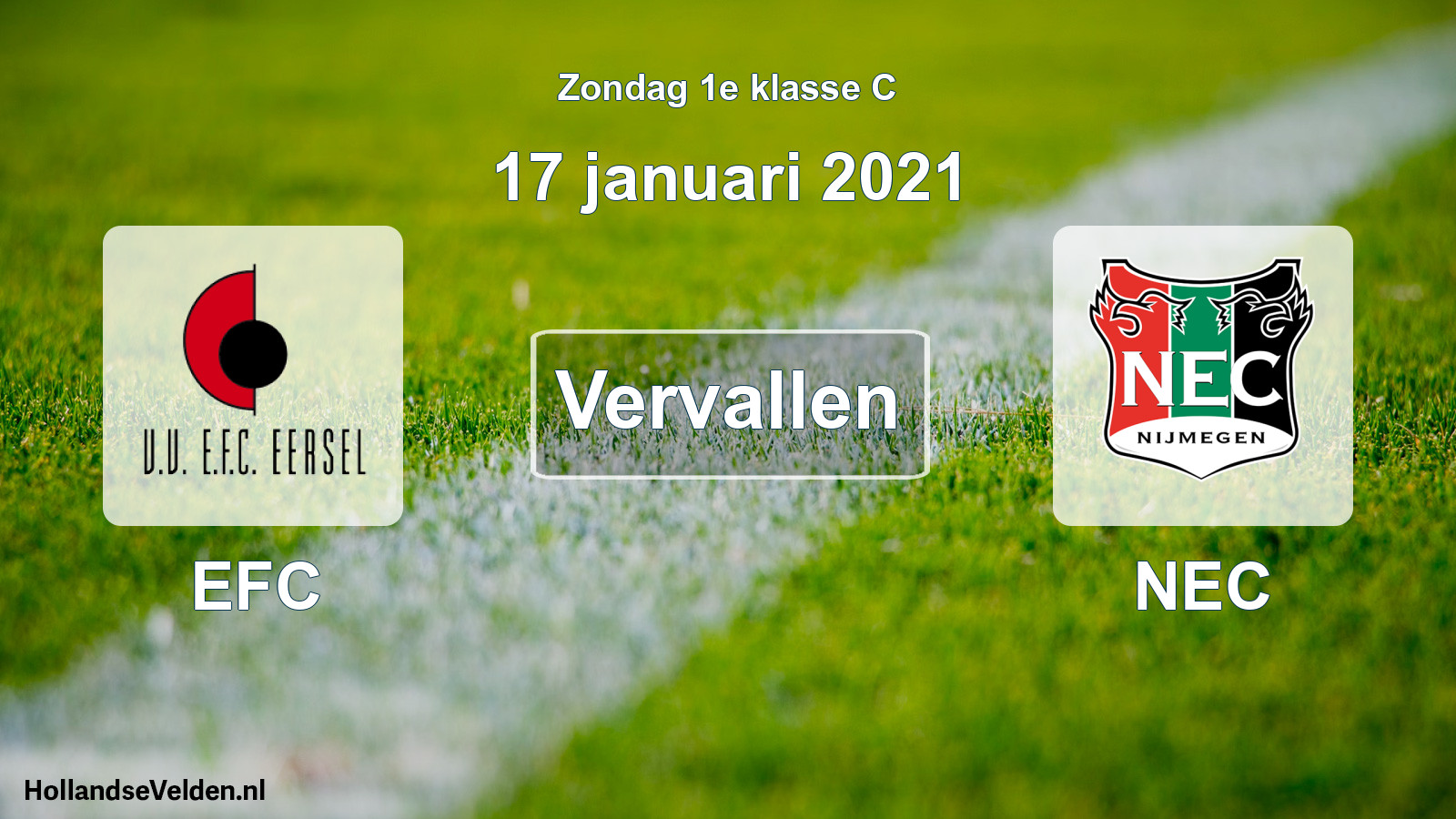 Scheduled Match: EFC - NEC (17 January 2021)