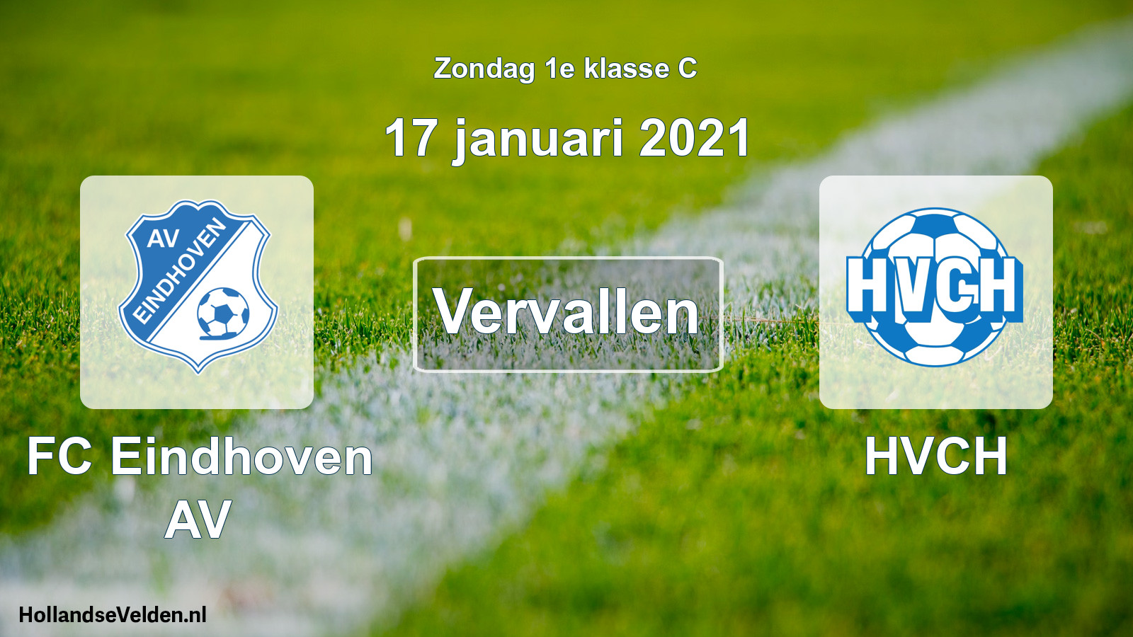 Scheduled Match: FC Eindhoven AV - HVCH (17 January 2021)