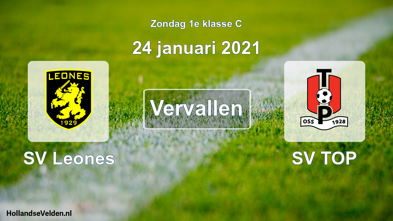 Scheduled Match: SV Leones - SV TOP (24 January 2021)