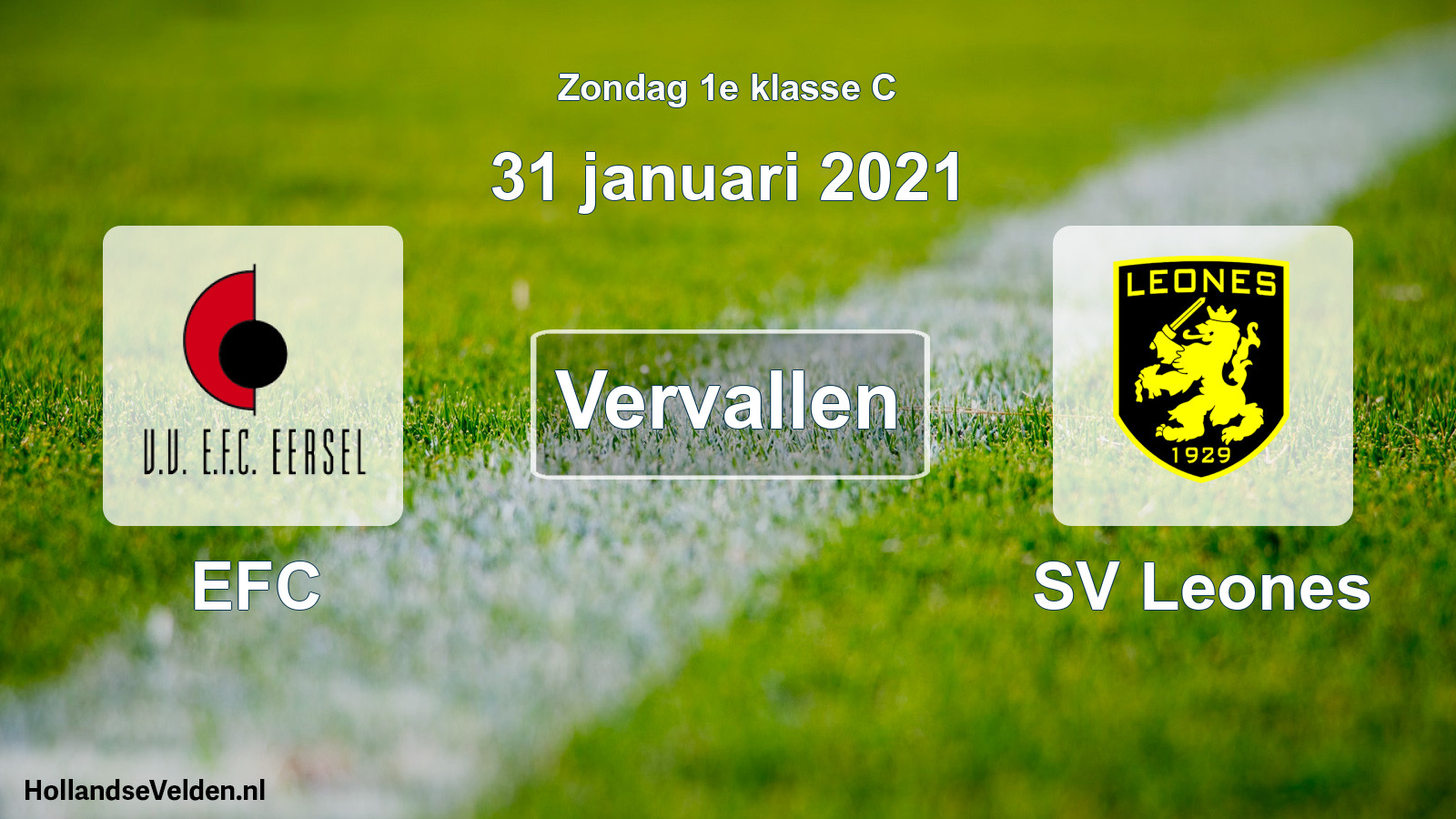 Scheduled Match: EFC - SV Leones (31 January 2021)