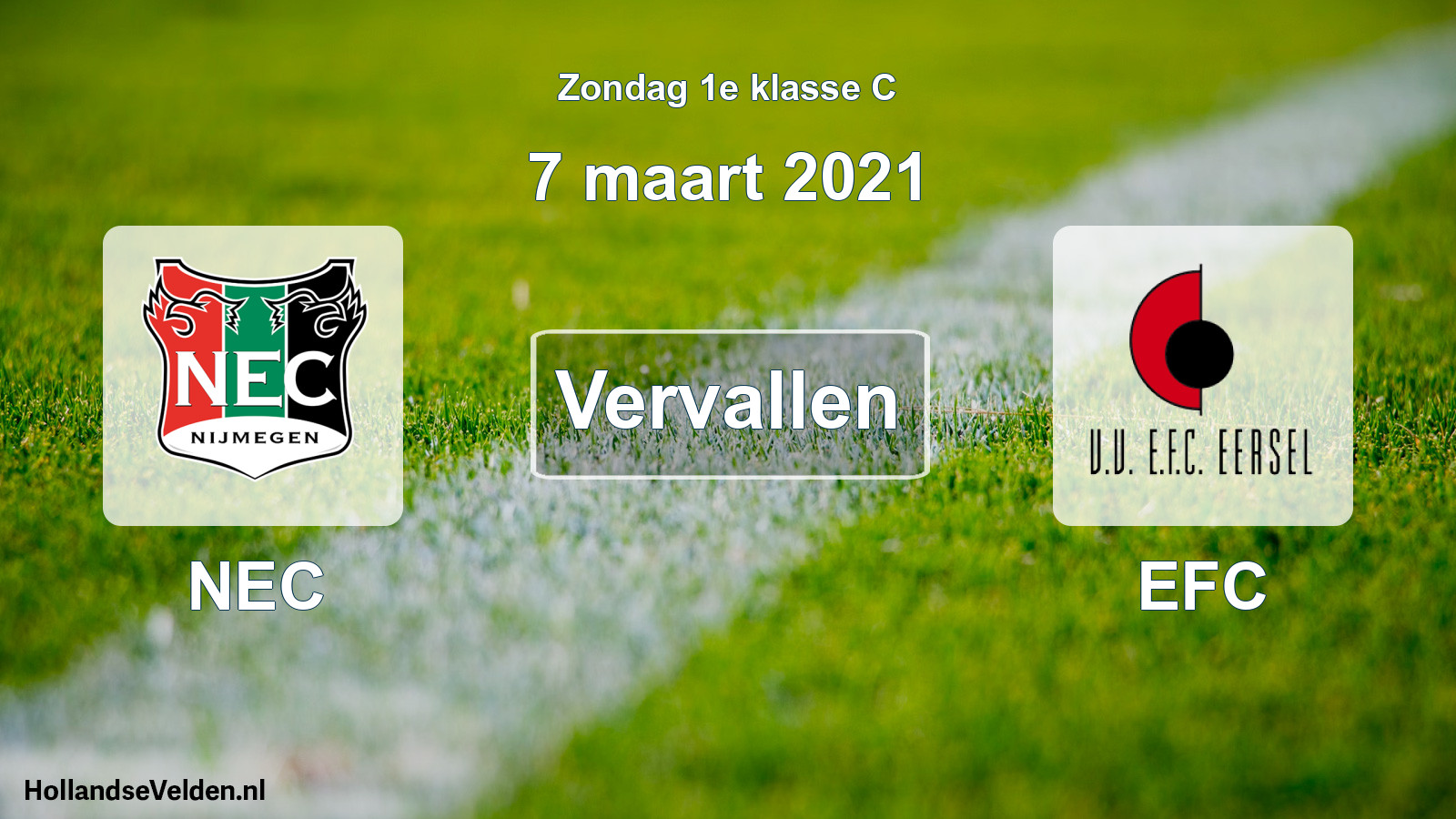 Scheduled Match: NEC - EFC (7 March 2021)