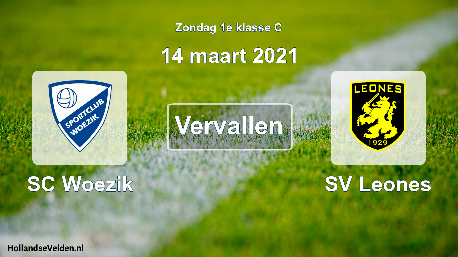 Scheduled Match: SC Woezik - SV Leones (14 March 2021)
