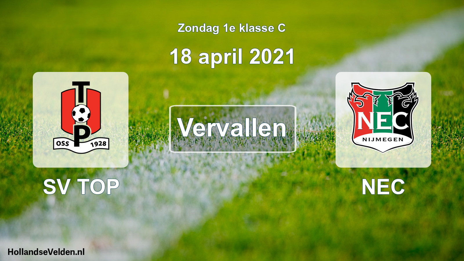 Scheduled Match: SV TOP - NEC (18 April 2021)
