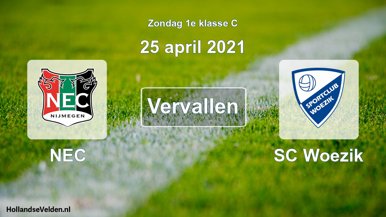 Scheduled Match: NEC - SC Woezik (25 April 2021)