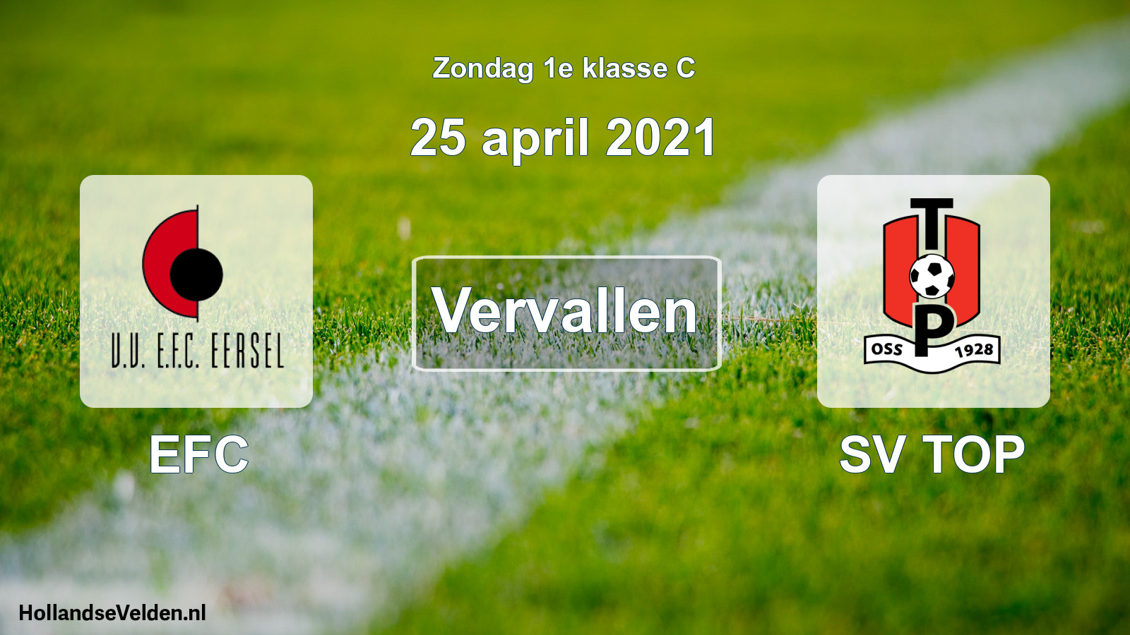 Scheduled Match: EFC - SV TOP (25 April 2021)