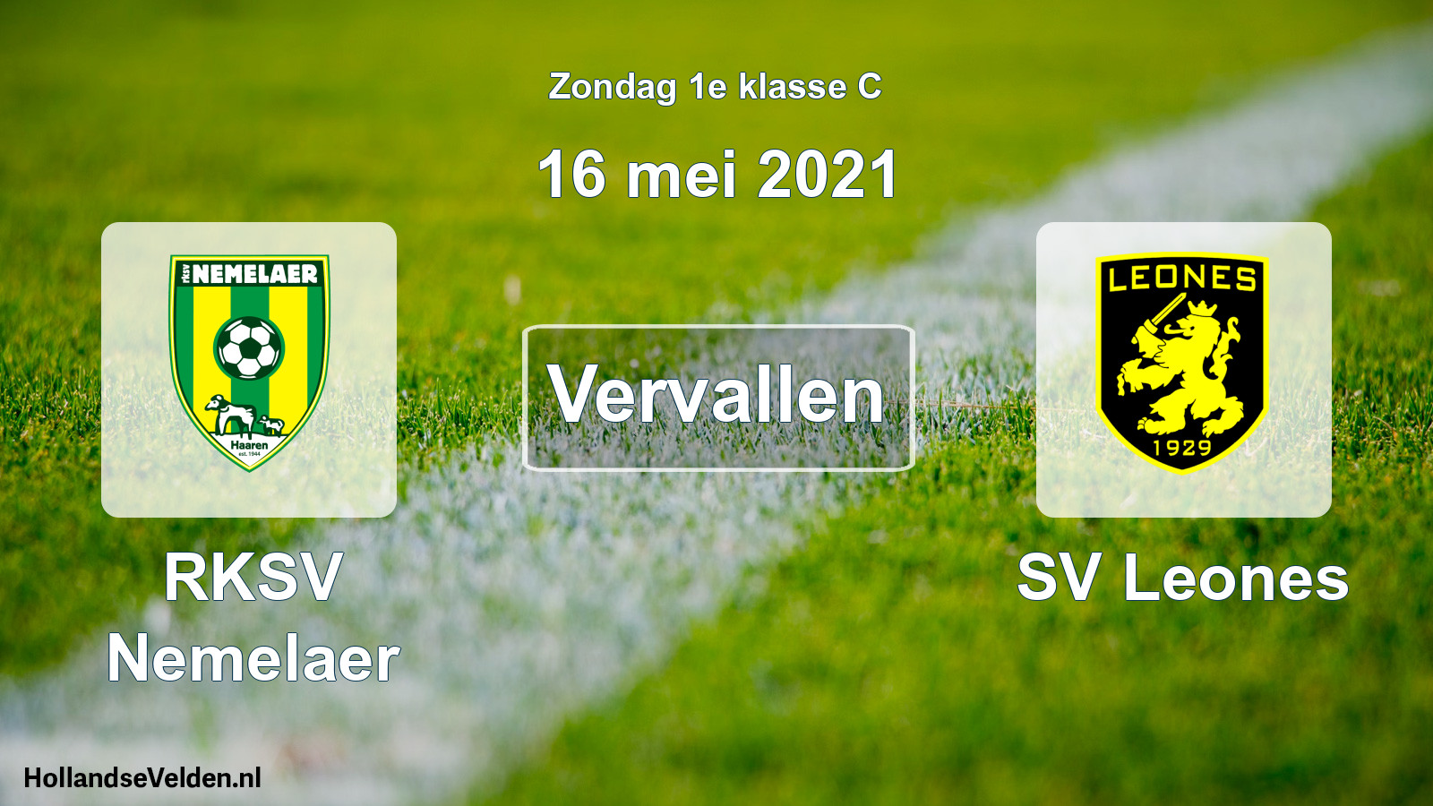 Scheduled Match: RKSV Nemelaer - SV Leones (16 May 2021)