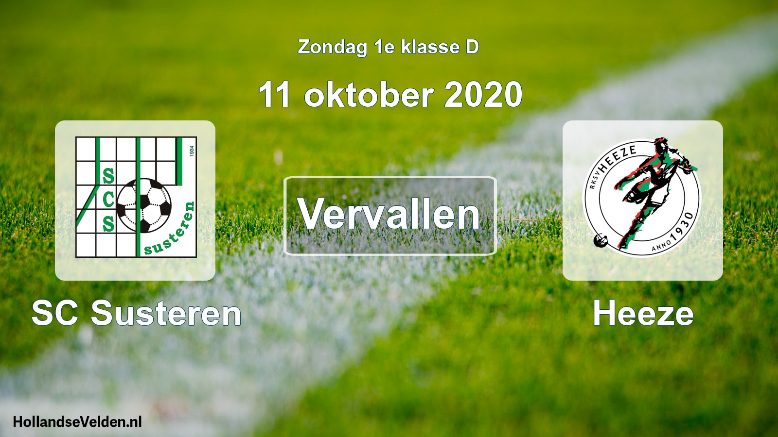 Scheduled Match: SC Susteren - Heeze (11 October 2020)