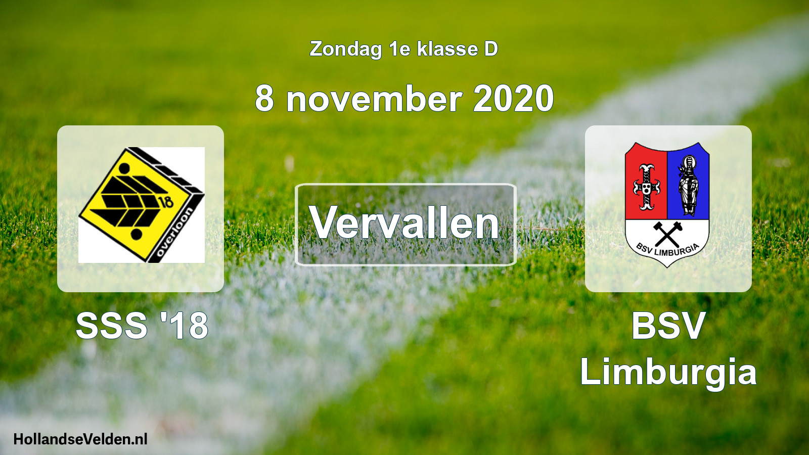 Scheduled Match: SSS '18 - BSV Limburgia (8 November 2020)
