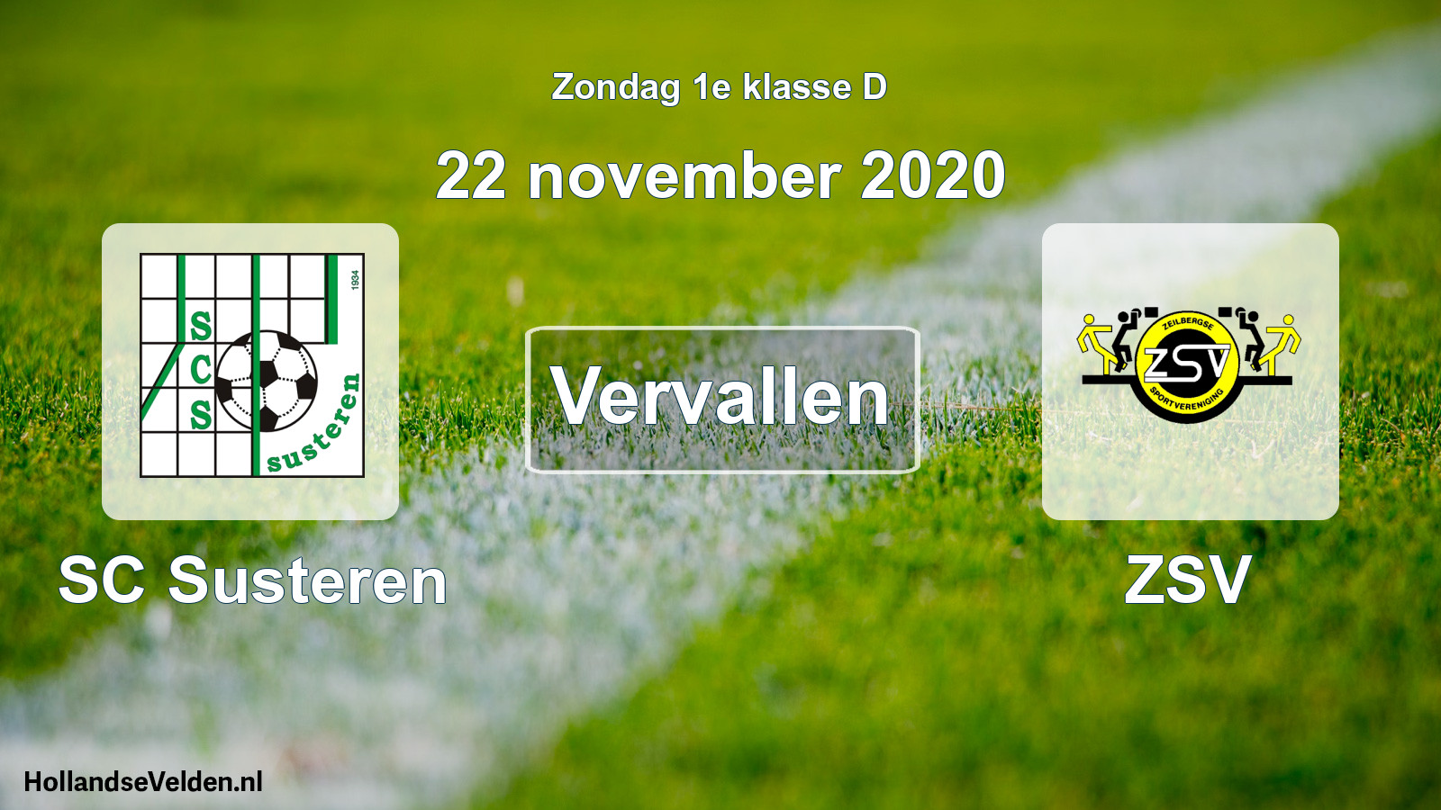 Scheduled Match: SC Susteren - ZSV (22 November 2020)