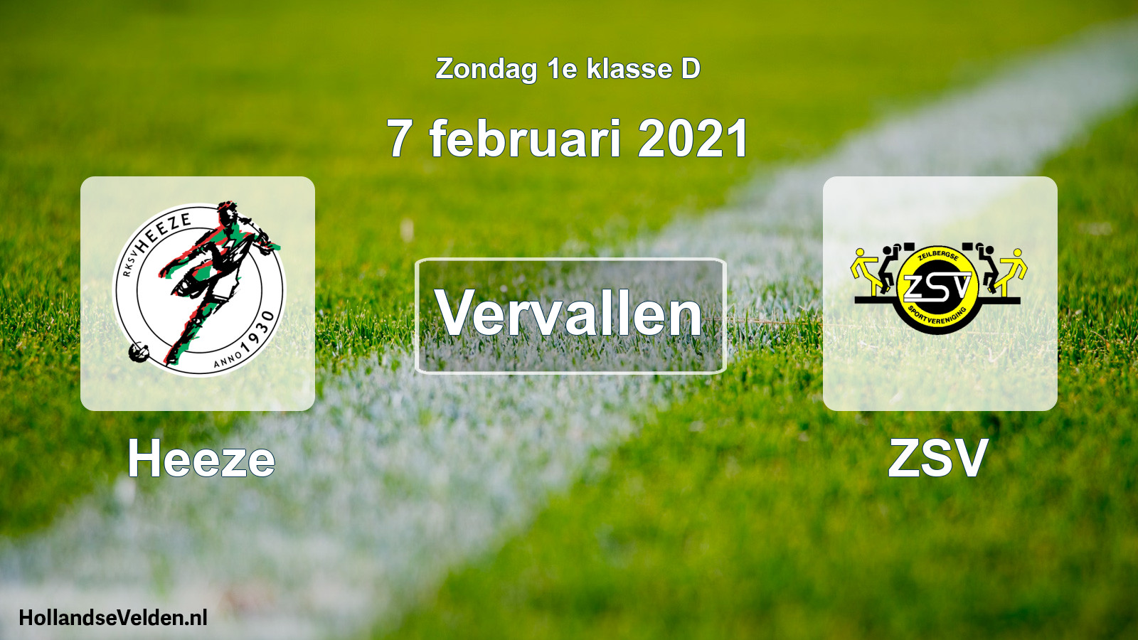 Scheduled Match: Heeze - ZSV (7 February 2021)