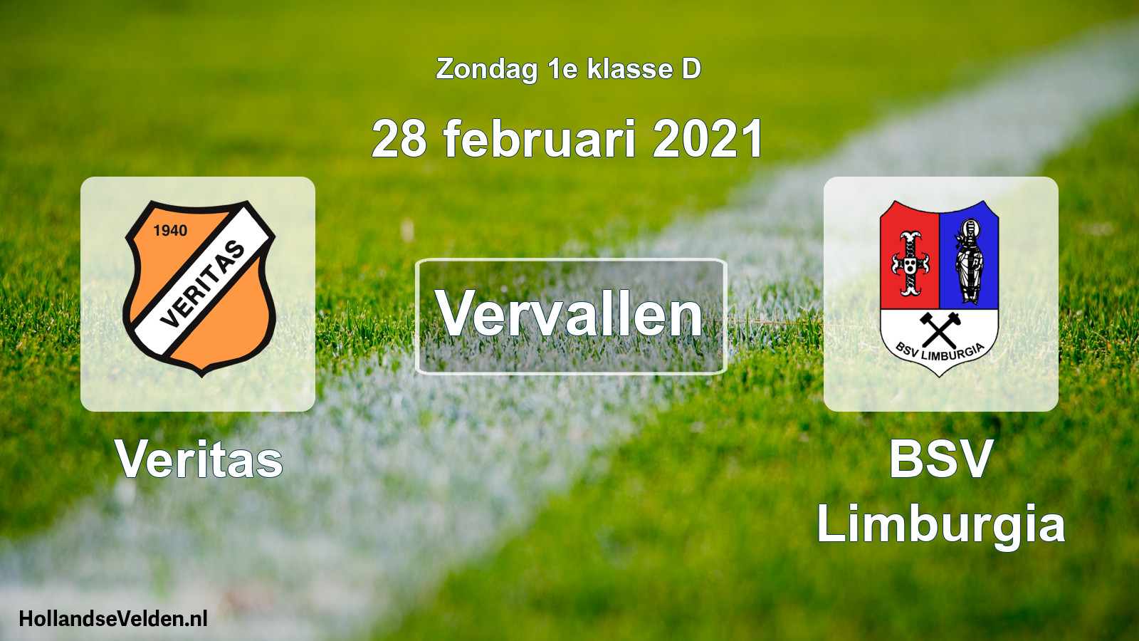 Scheduled Match: Veritas - BSV Limburgia (28 February 2021)