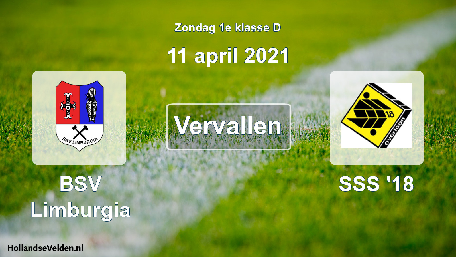 Scheduled Match: BSV Limburgia - SSS '18 (11 April 2021)