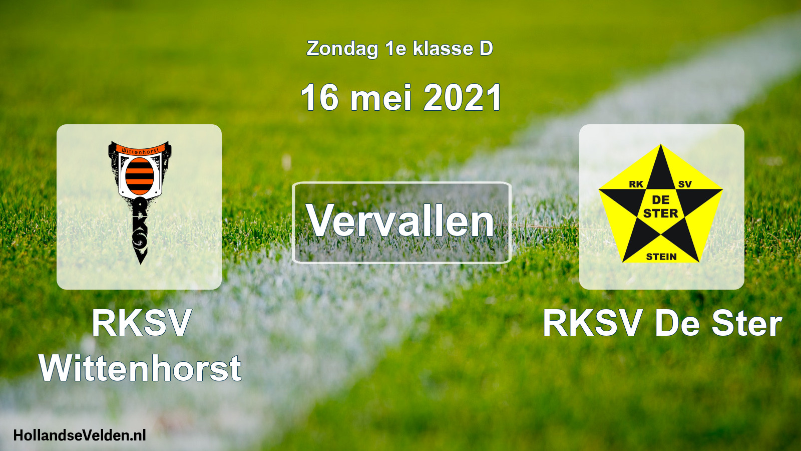 Scheduled Match: RKSV Wittenhorst - RKSV De Ster (16 May 2021)