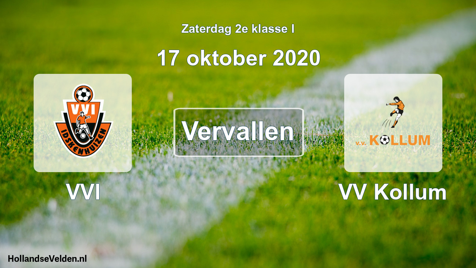 Scheduled Match: VVI - VV Kollum (17 October 2020)