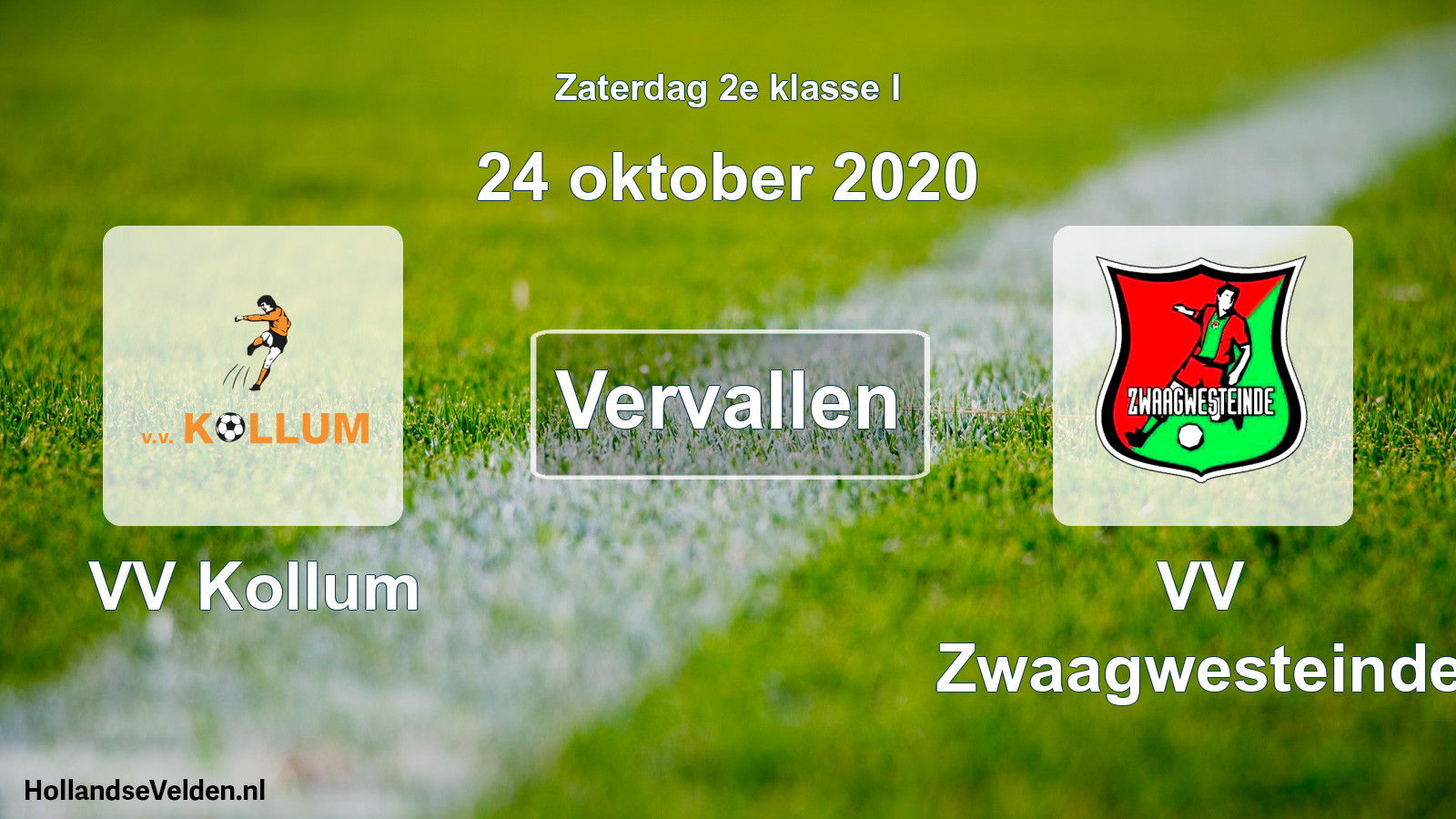 Scheduled Match: VV Kollum - VV Zwaagwesteinde (24 October 2020)