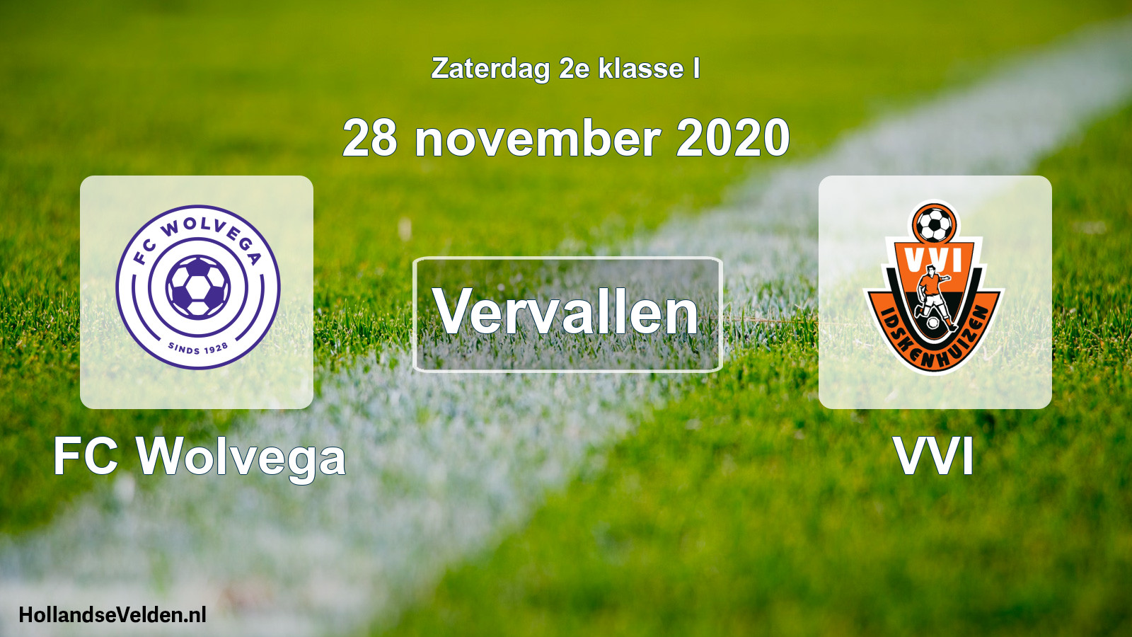 Scheduled Match: FC Wolvega - VVI (28 November 2020)