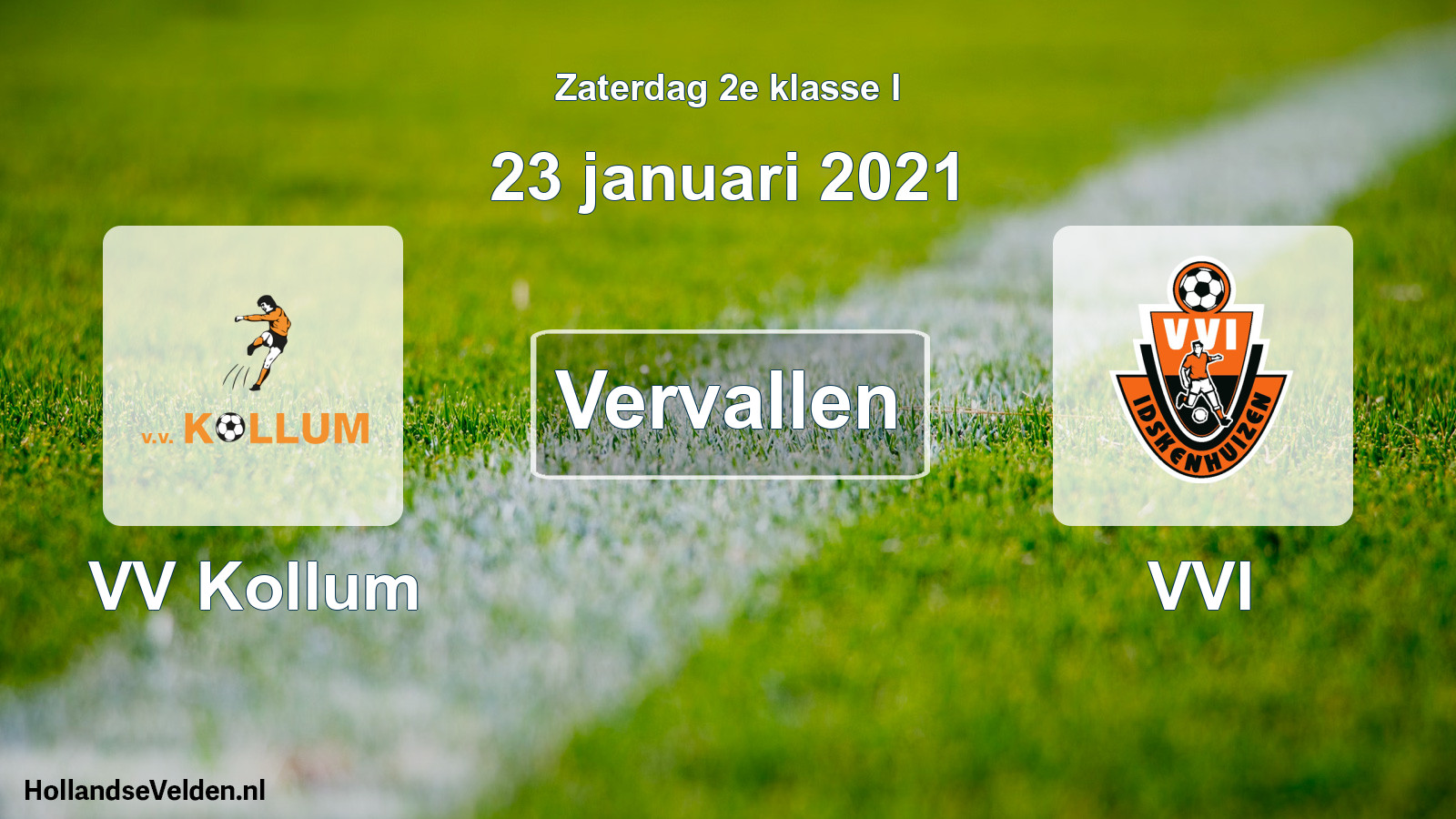 Scheduled Match: VV Kollum - VVI (23 January 2021)