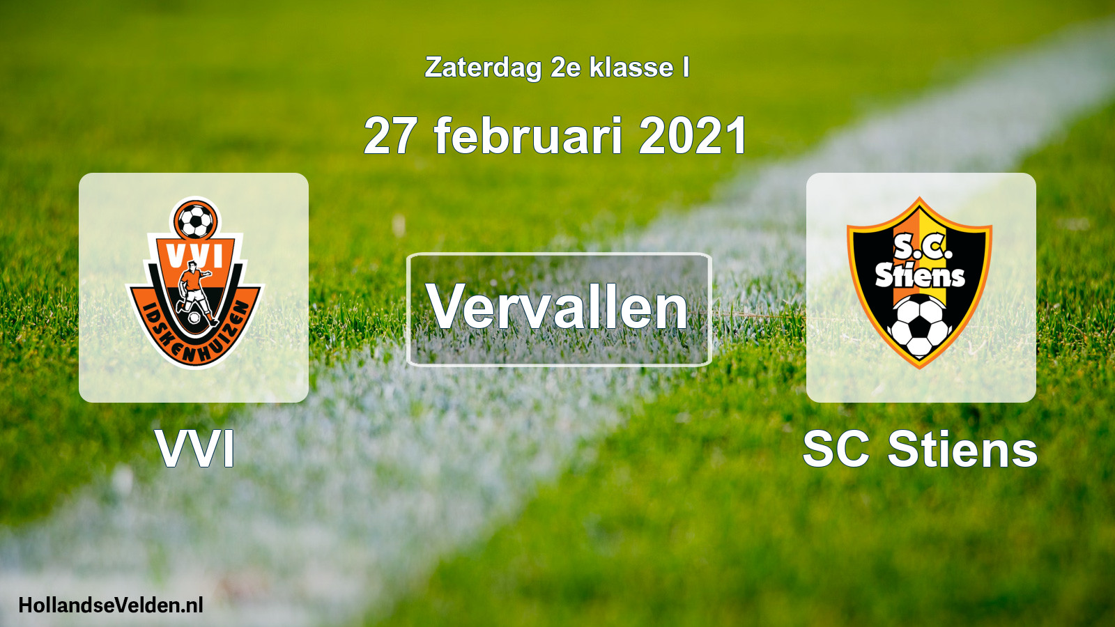 Scheduled Match: VVI - SC Stiens (27 February 2021)