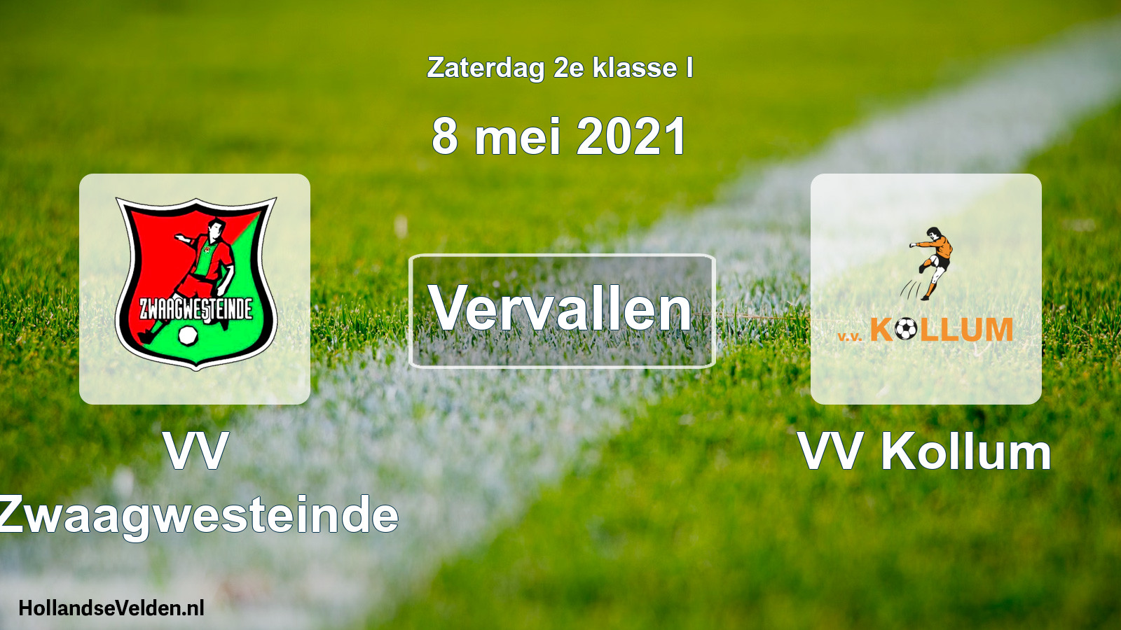 Scheduled Match: VV Zwaagwesteinde - VV Kollum (8 May 2021)
