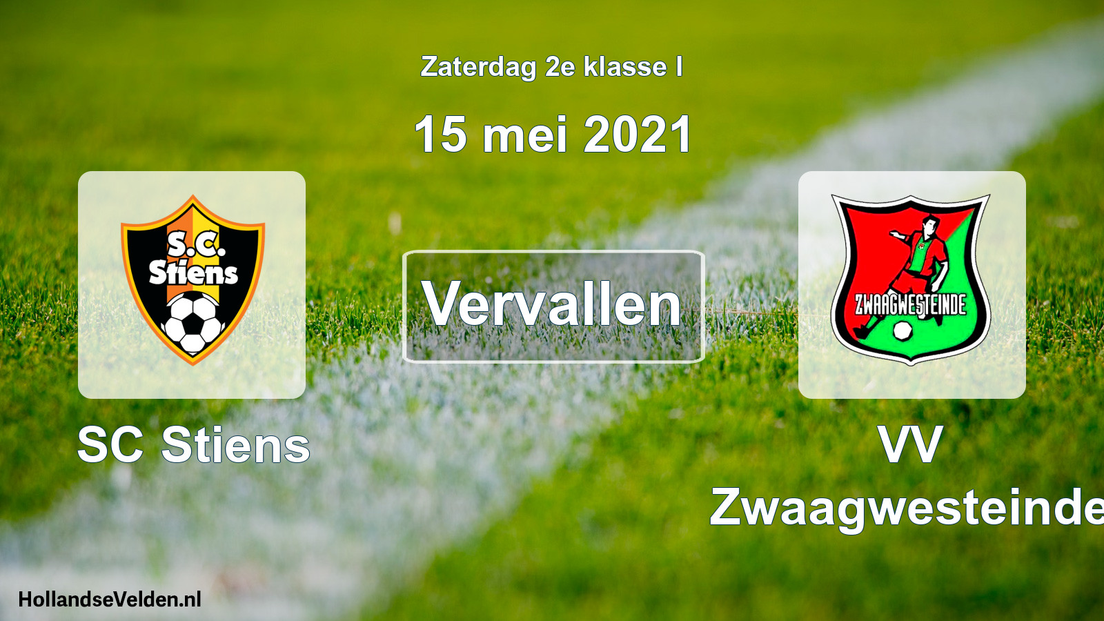 Scheduled Match: SC Stiens - VV Zwaagwesteinde (15 May 2021)