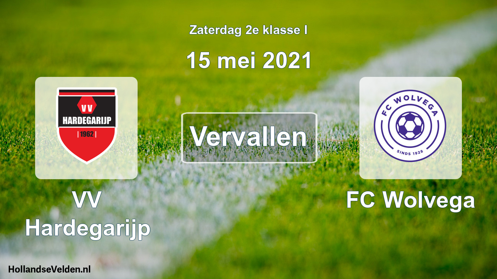 Scheduled Match: VV Hardegarijp - FC Wolvega (15 May 2021)