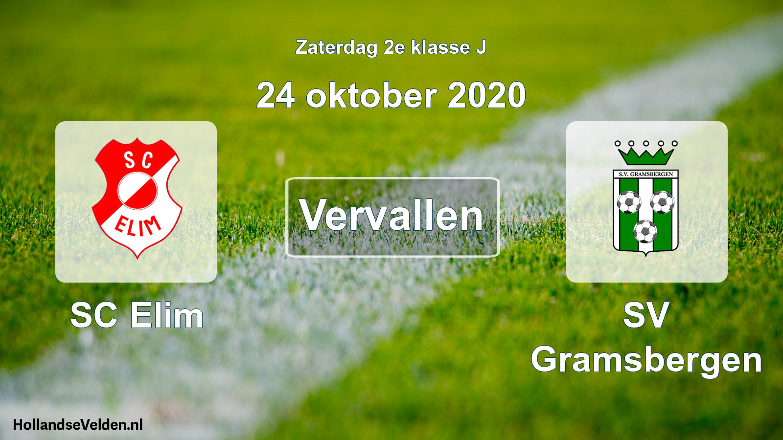 Scheduled Match: SC Elim - SV Gramsbergen (24 October 2020)