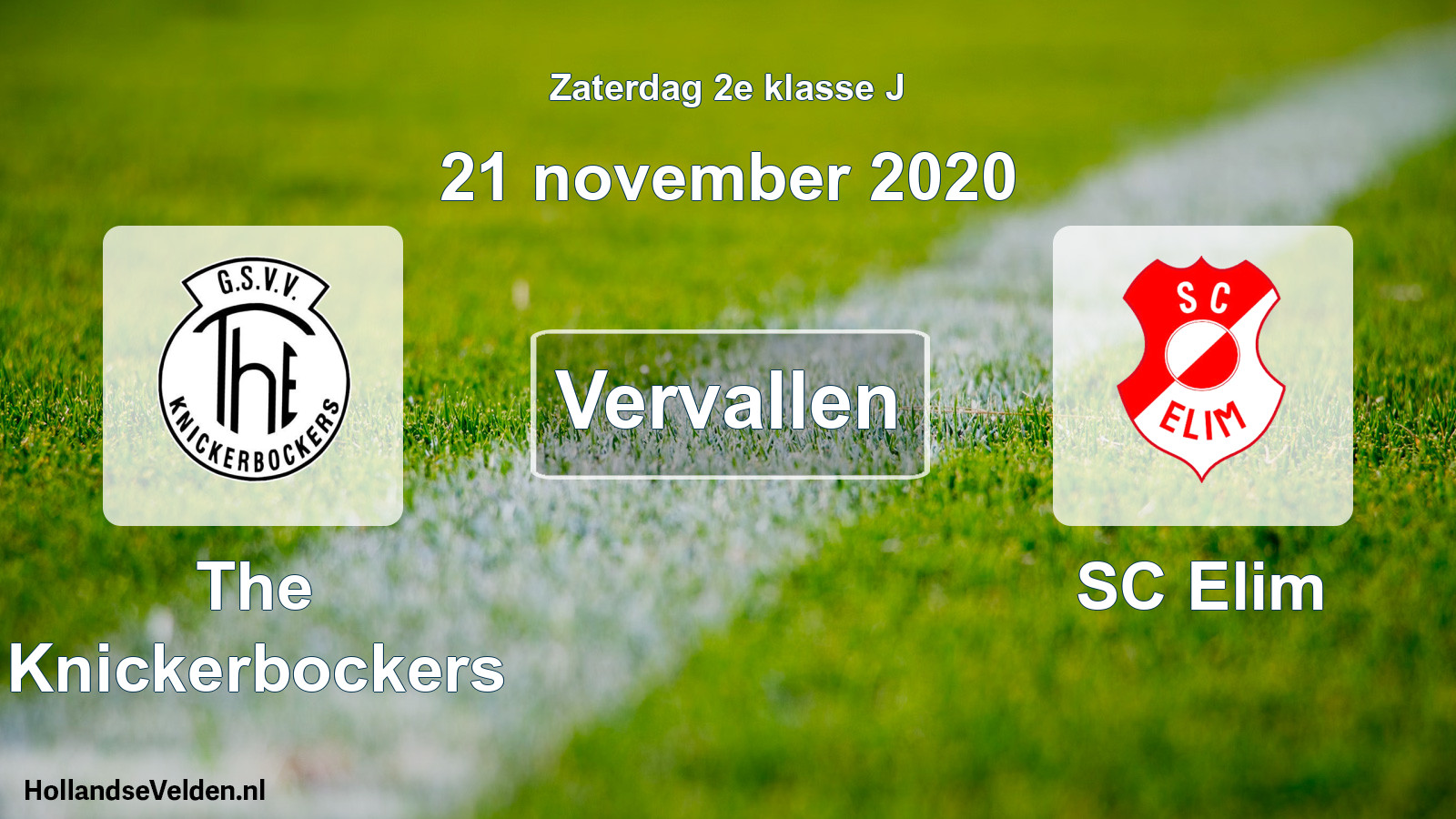 Scheduled Match: The Knickerbockers - SC Elim (21 November 2020)