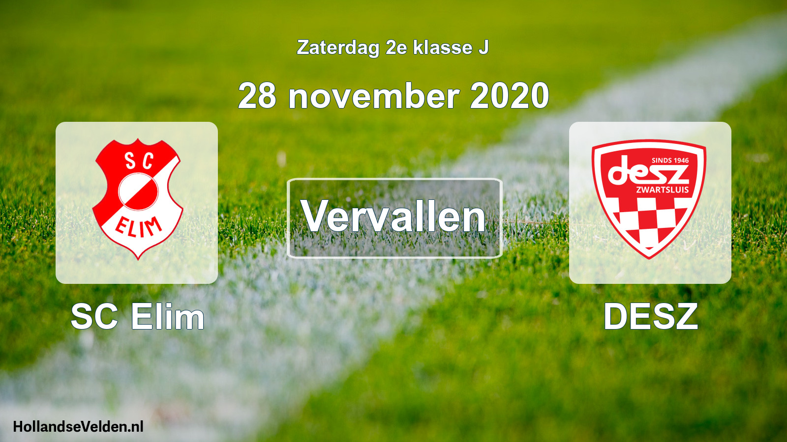 Scheduled Match: SC Elim - DESZ (28 November 2020)