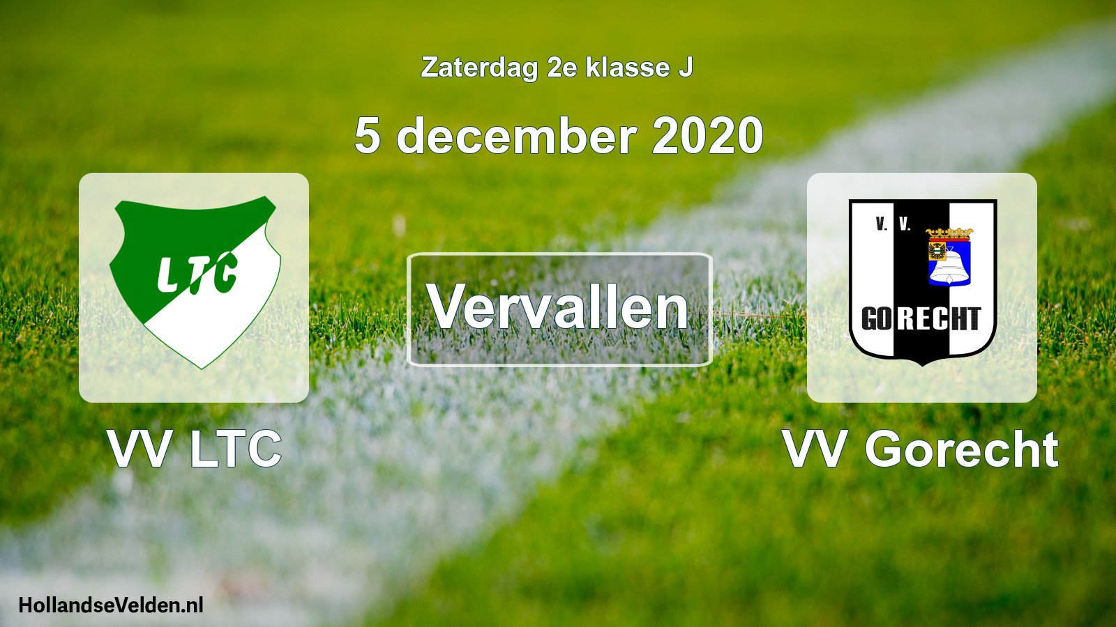 Scheduled Match: VV LTC - VV Gorecht (5 December 2020)