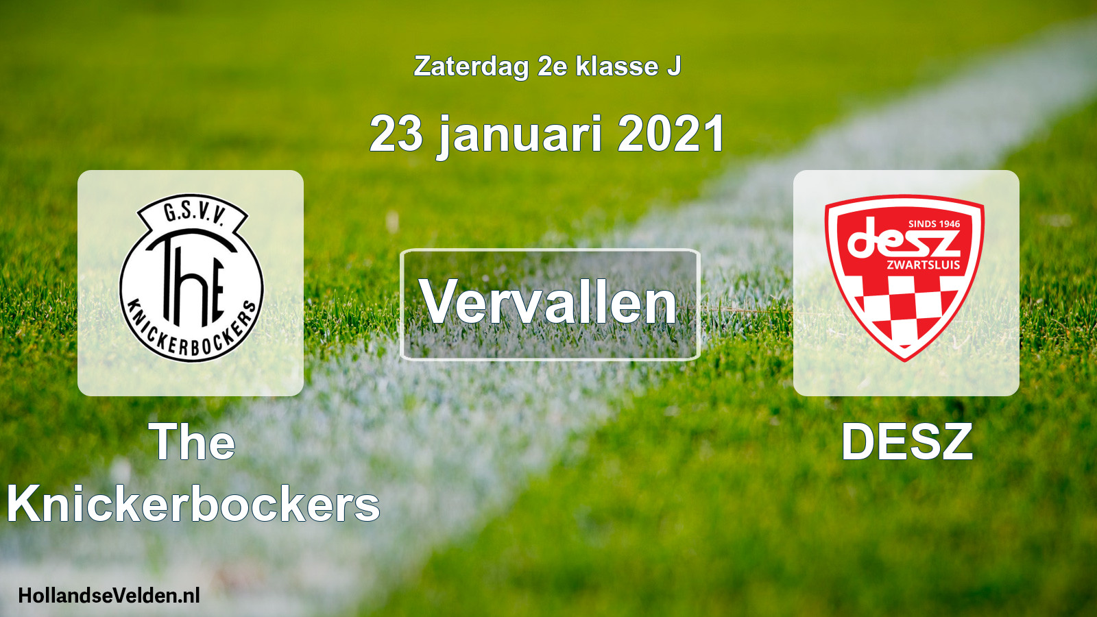 Scheduled Match: The Knickerbockers - DESZ (23 January 2021)
