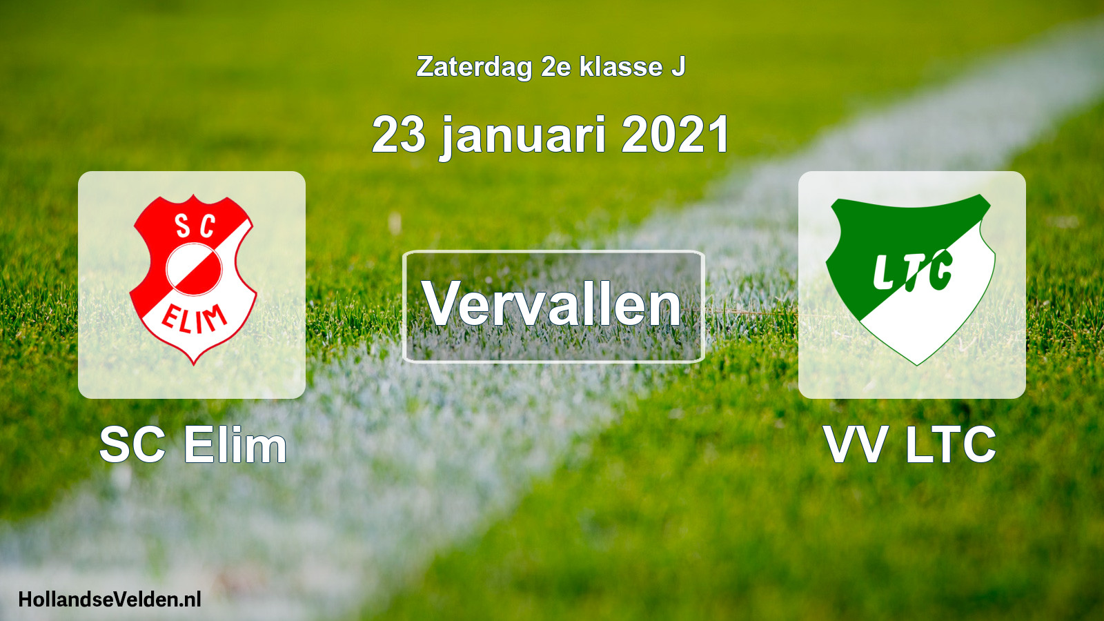 Scheduled Match: SC Elim - VV LTC (23 January 2021)