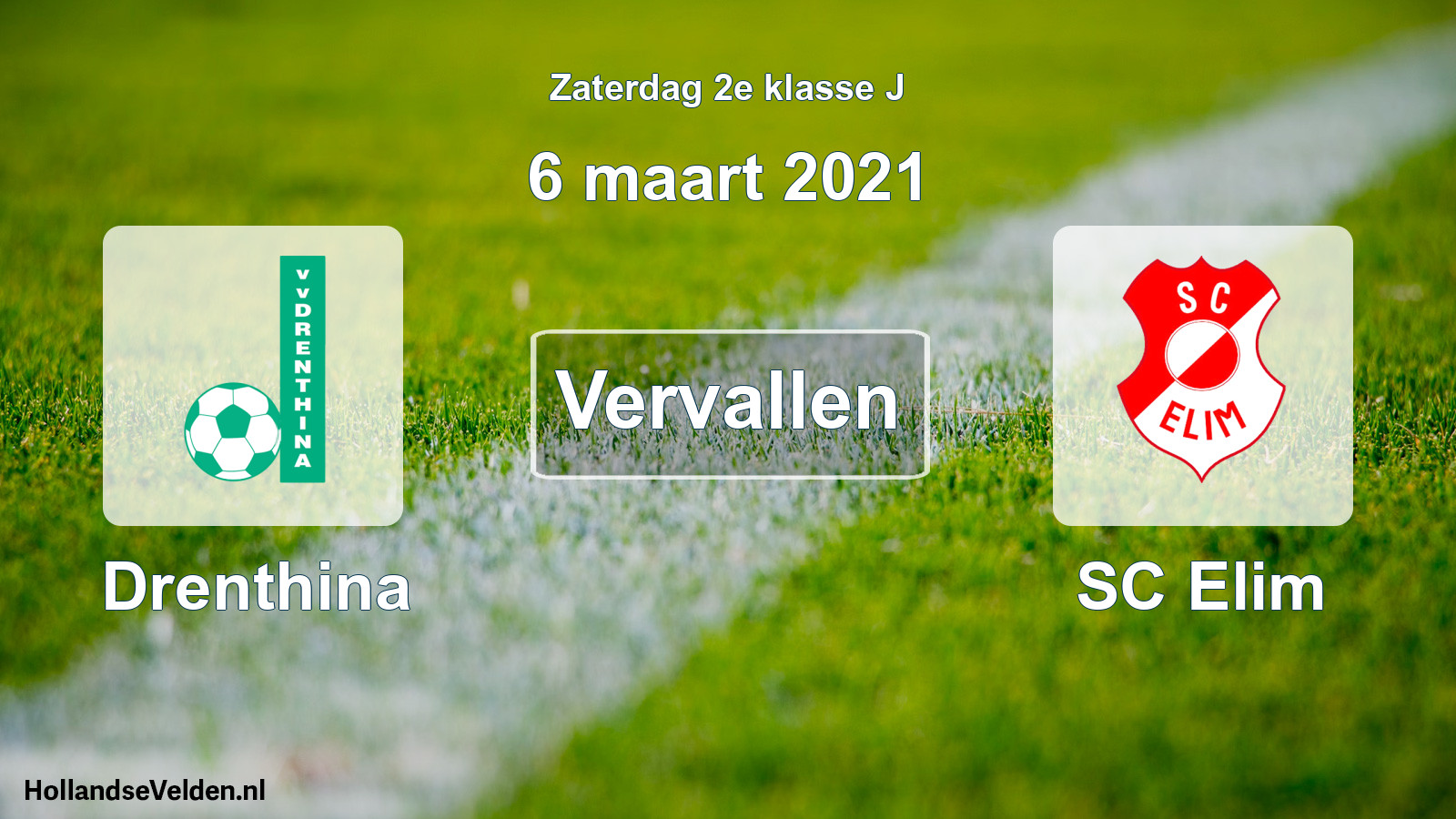 Scheduled Match: Drenthina - SC Elim (6 March 2021)