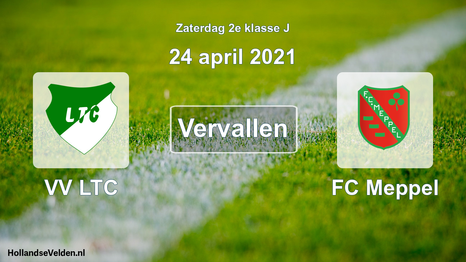 Scheduled Match: VV LTC - FC Meppel (24 April 2021)