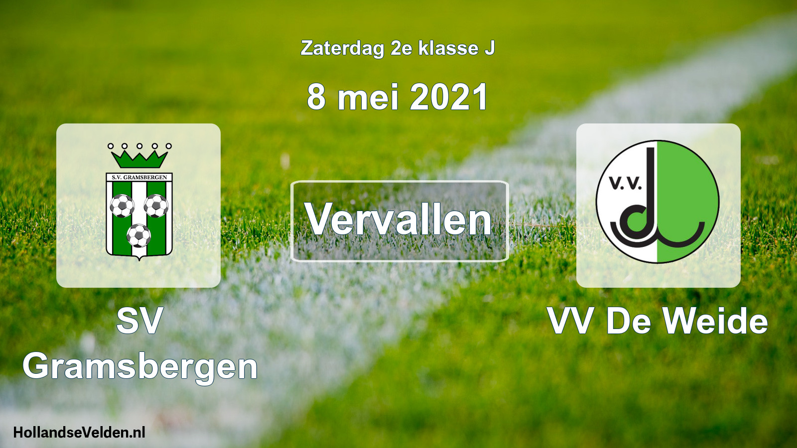 Scheduled Match: SV Gramsbergen - VV De Weide (8 May 2021)