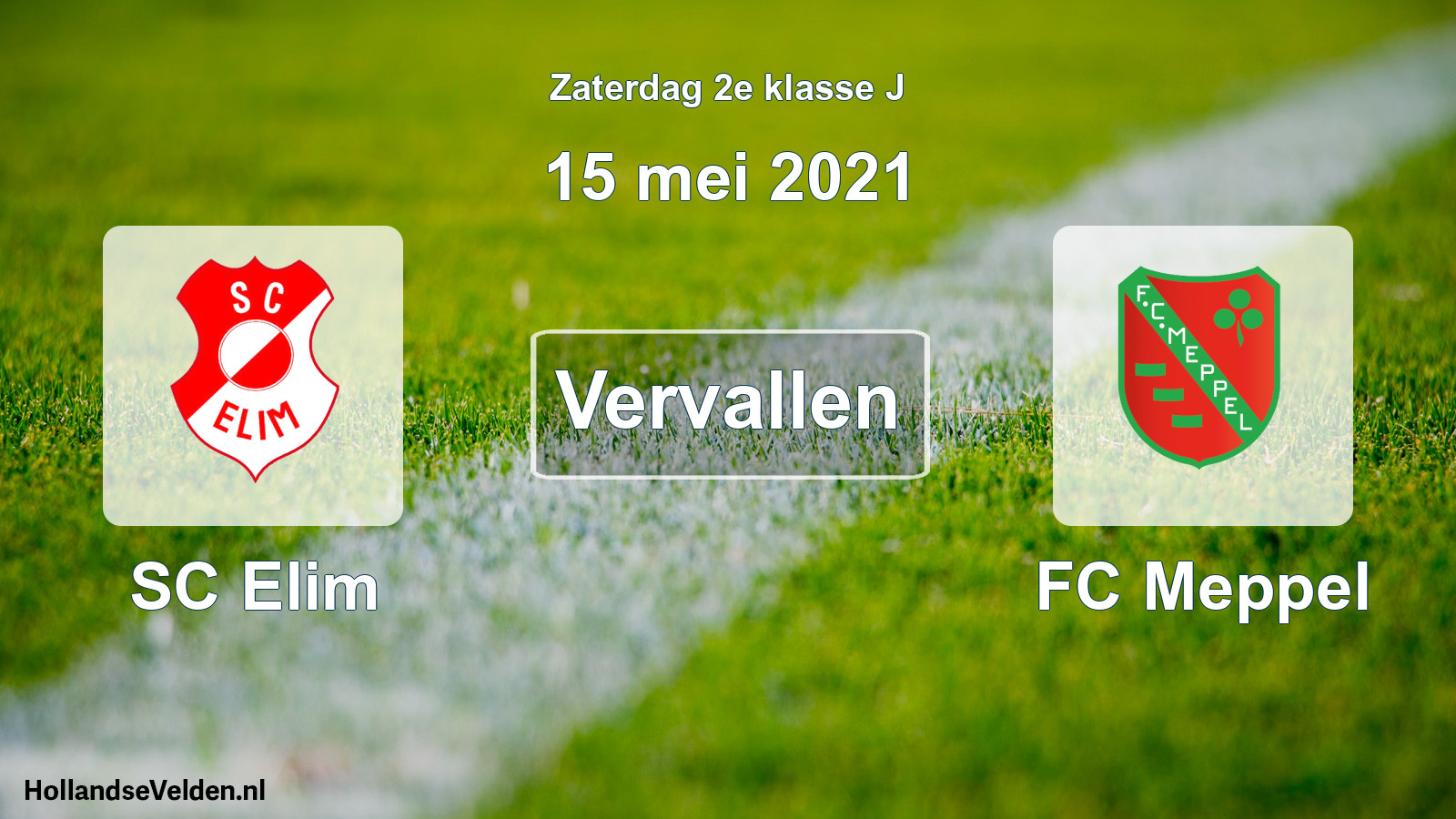 Scheduled Match: SC Elim - FC Meppel (15 May 2021)