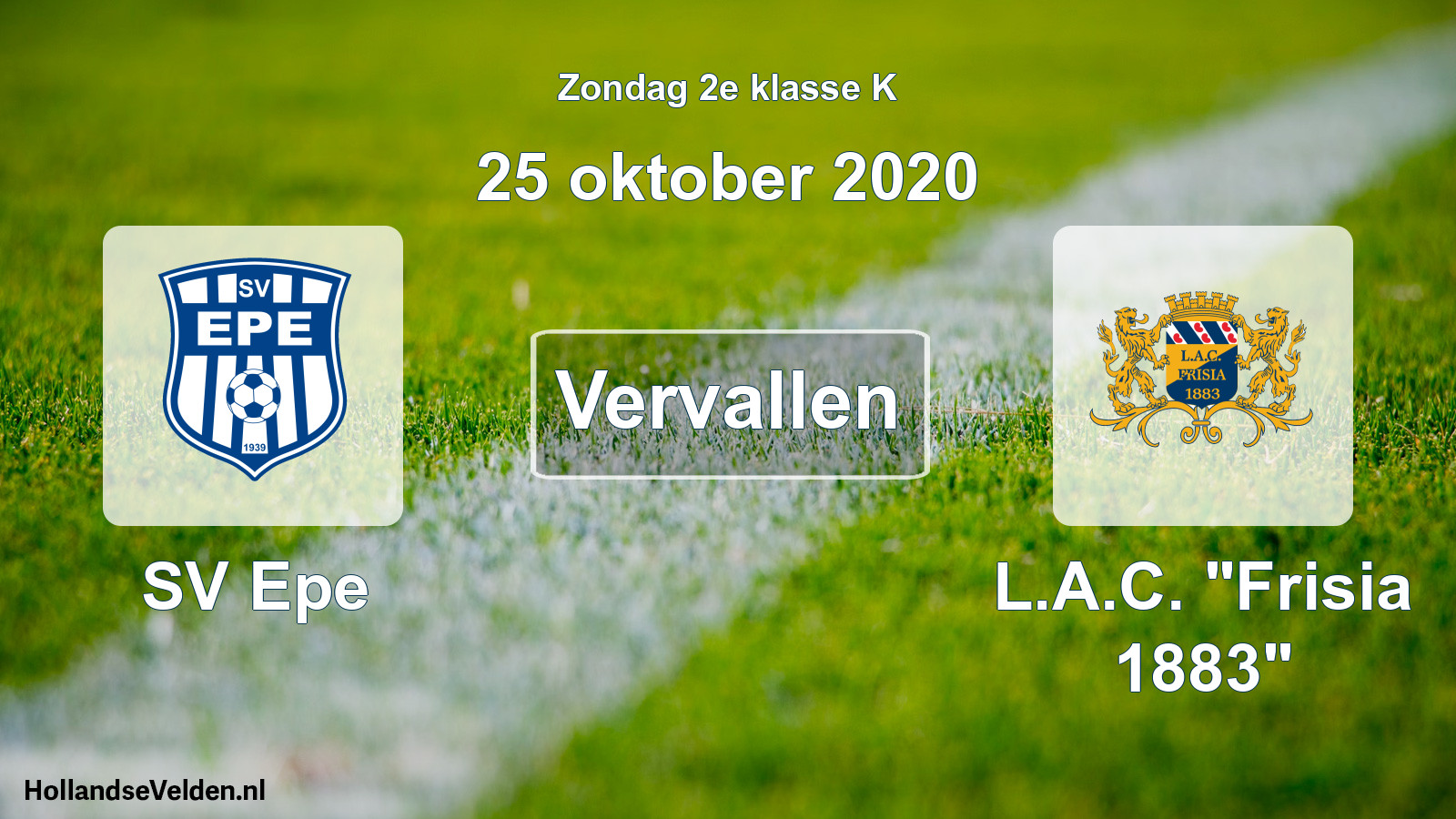 Scheduled Match: SV Epe - L.A.C. 