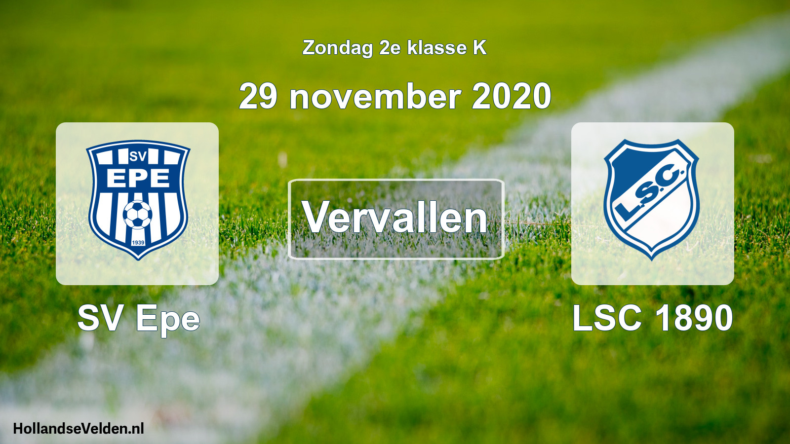 Scheduled Match: SV Epe - LSC 1890 (29 November 2020)