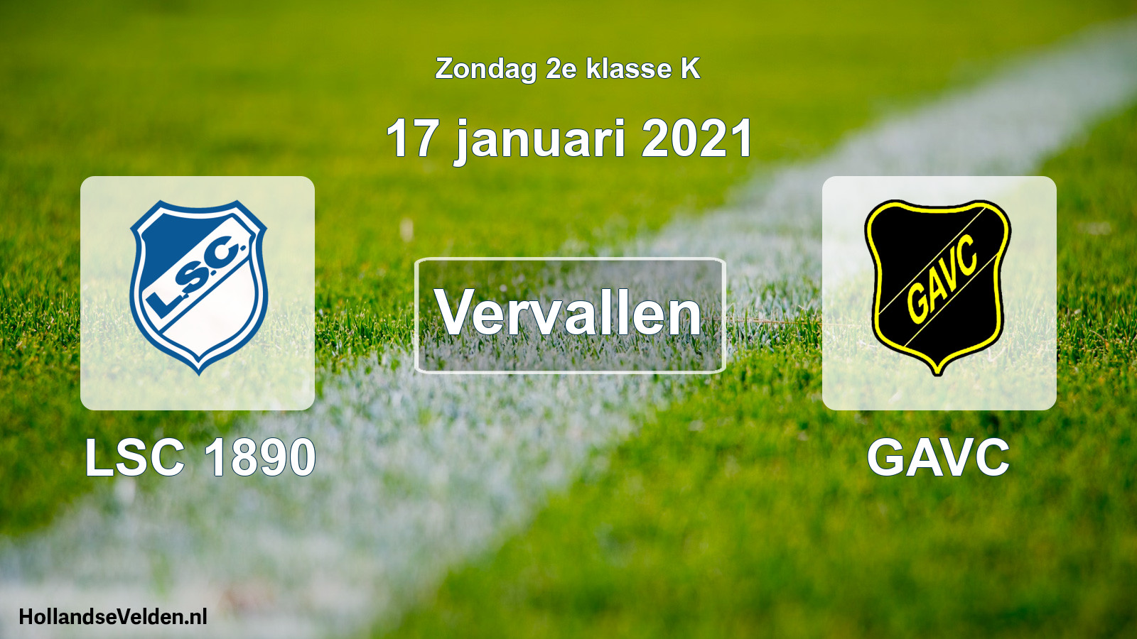 Scheduled Match: LSC 1890 - GAVC (17 January 2021)