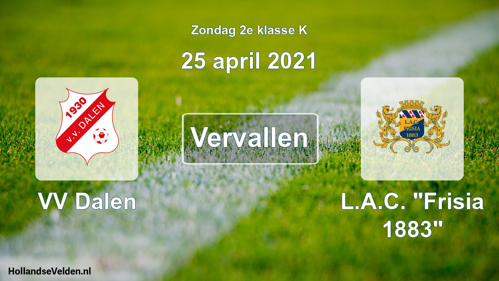 Scheduled Match: VV Dalen - L.A.C. 
