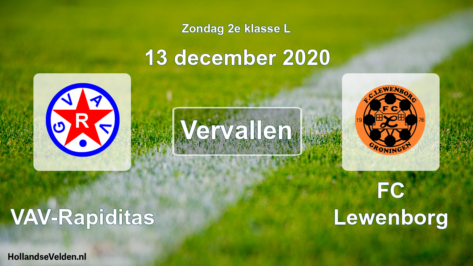 Scheduled Match: GVAV-Rapiditas - FC Lewenborg (13 December 2020)