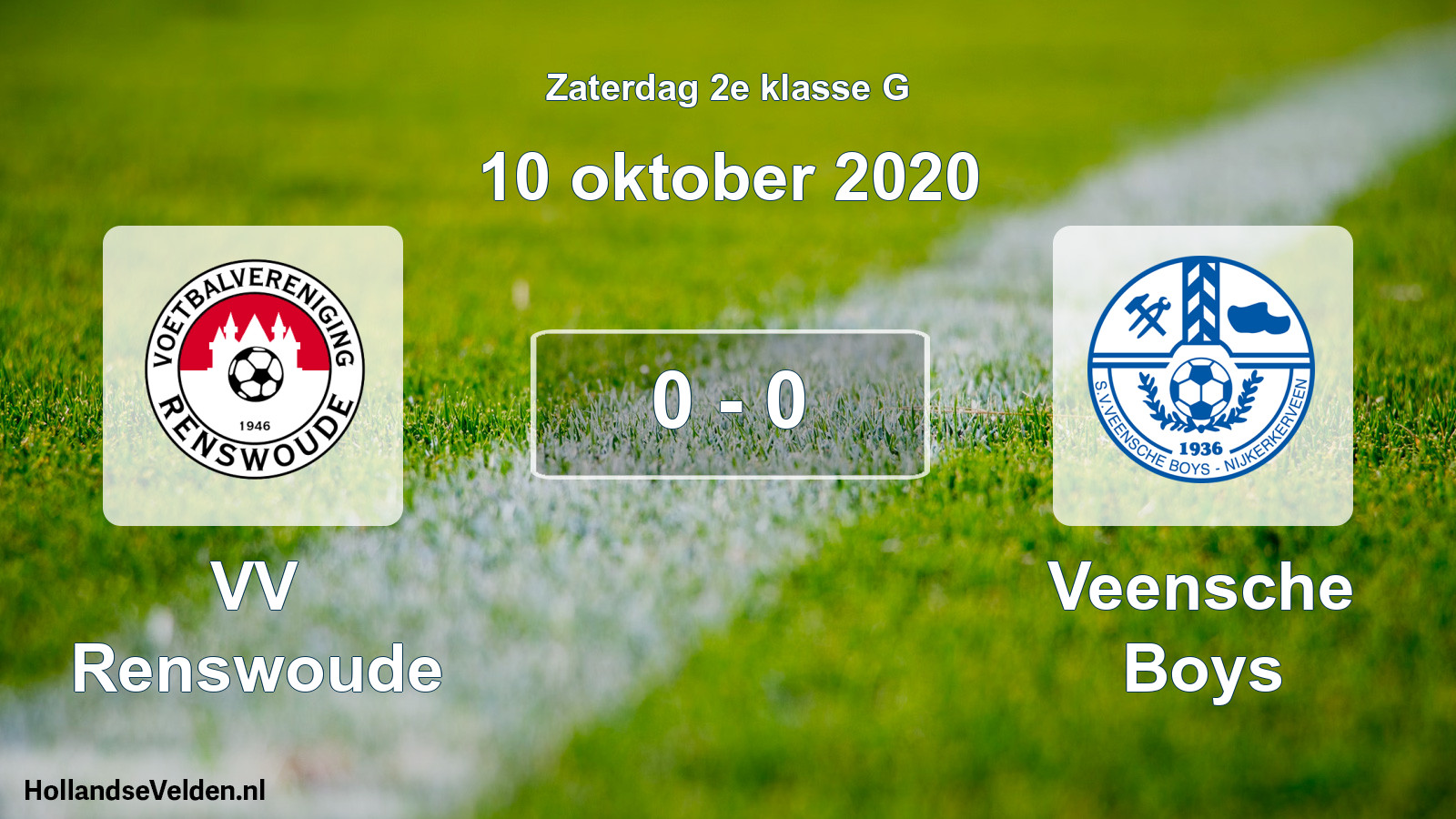 Total number of matches played: VV Renswoude - Veensche Boys 0 - 0 (10 October 2020)
