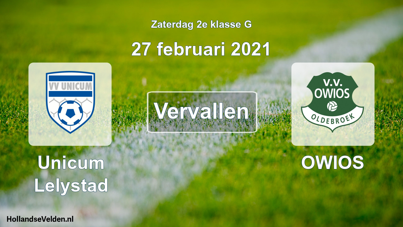Scheduled Match: Unicum Lelystad - OWIOS (27 February 2021)