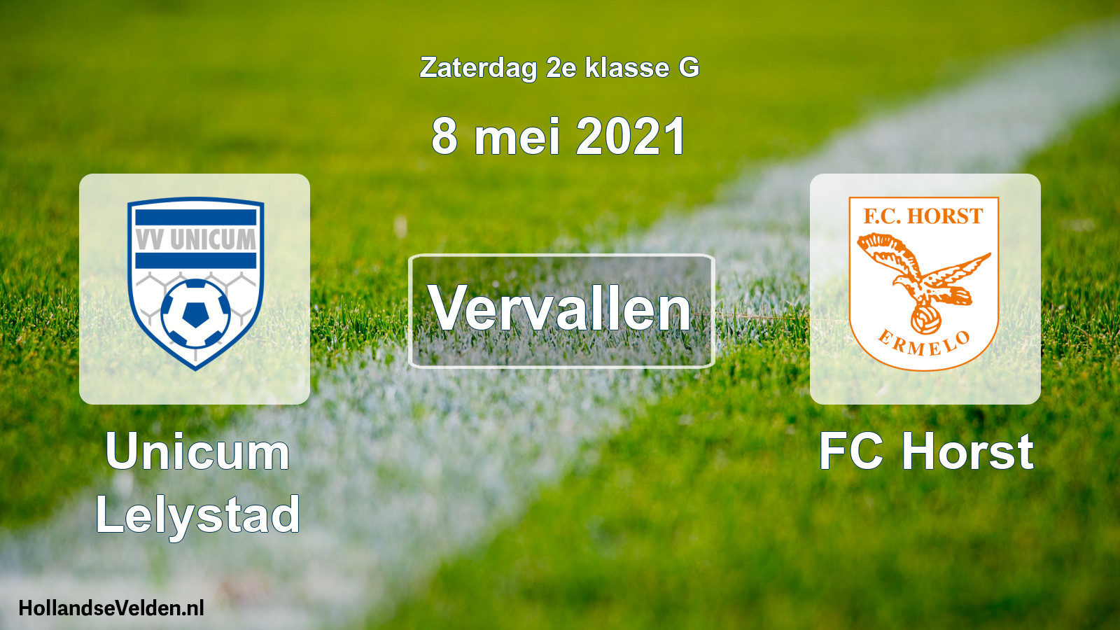 Scheduled Match: Unicum Lelystad - FC Horst (8 May 2021)