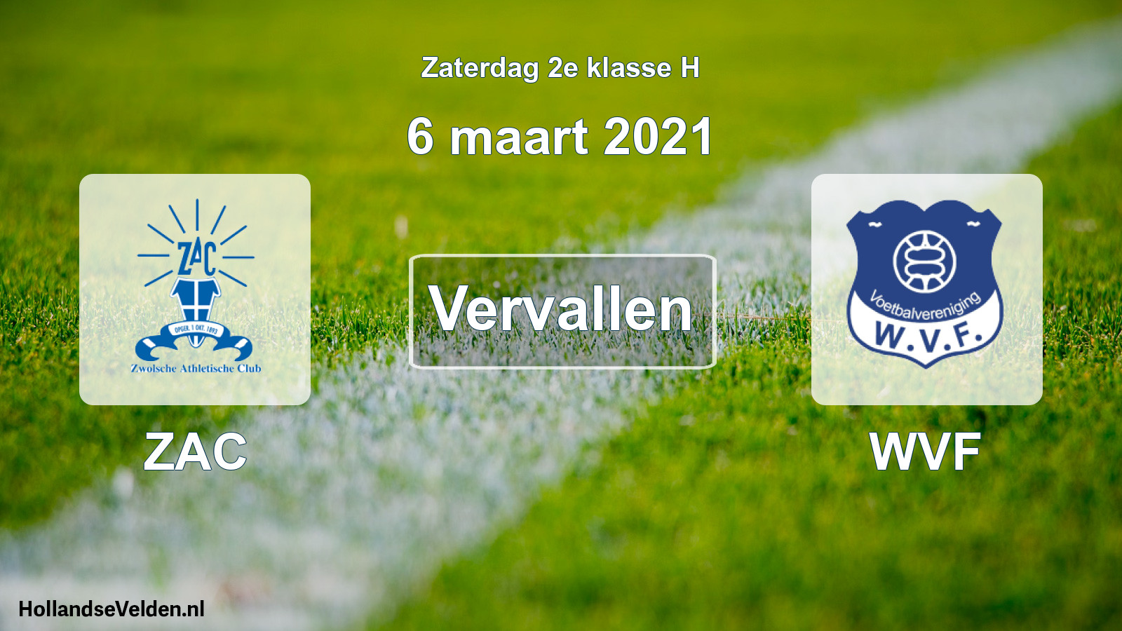 Scheduled Match: ZAC - WVF (6 March 2021)