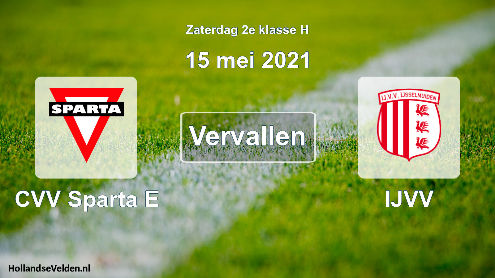Scheduled Match: CVV Sparta E - IJVV (15 May 2021)